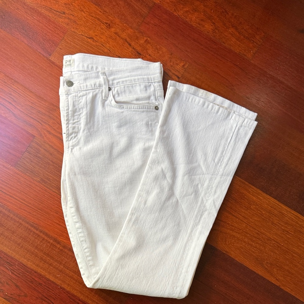 Citizens Of Humanity White Boot Cut Jeans